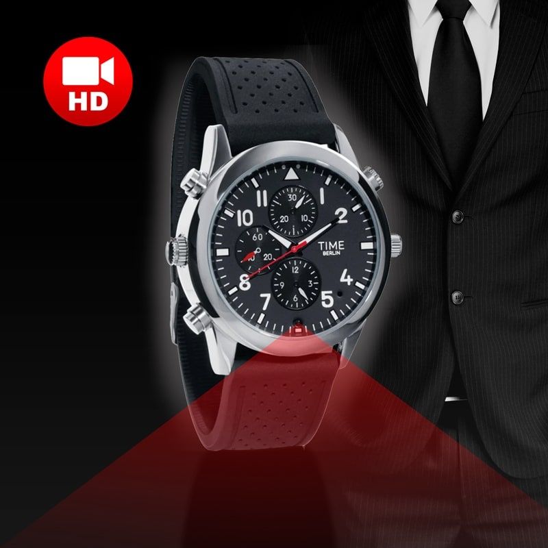 Луксозен и стилен Time Berlin 4GB, SD, часовник с мини камера и микроф