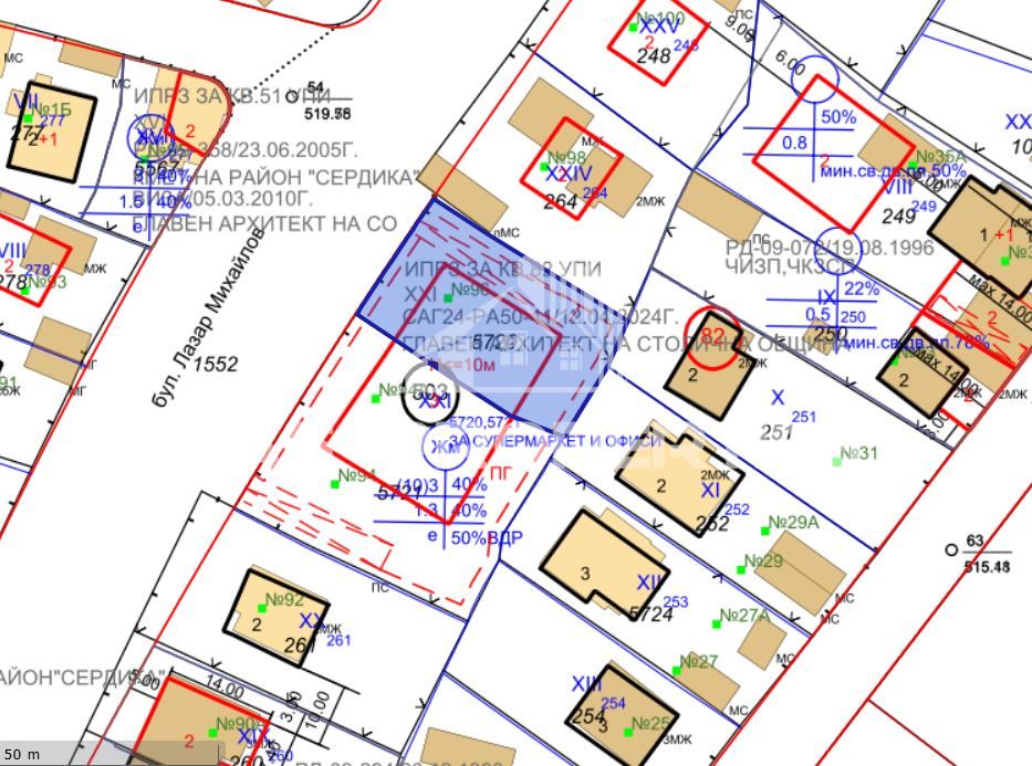 Продава се Парцел в София, Бенковски - 1428 кв.м за 281 €/кв.м - Снимка #2