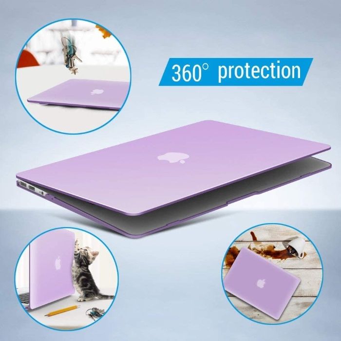 Carcasa geanta protectie tastatura MACBOOK 13 A1466 A1369 mov violet