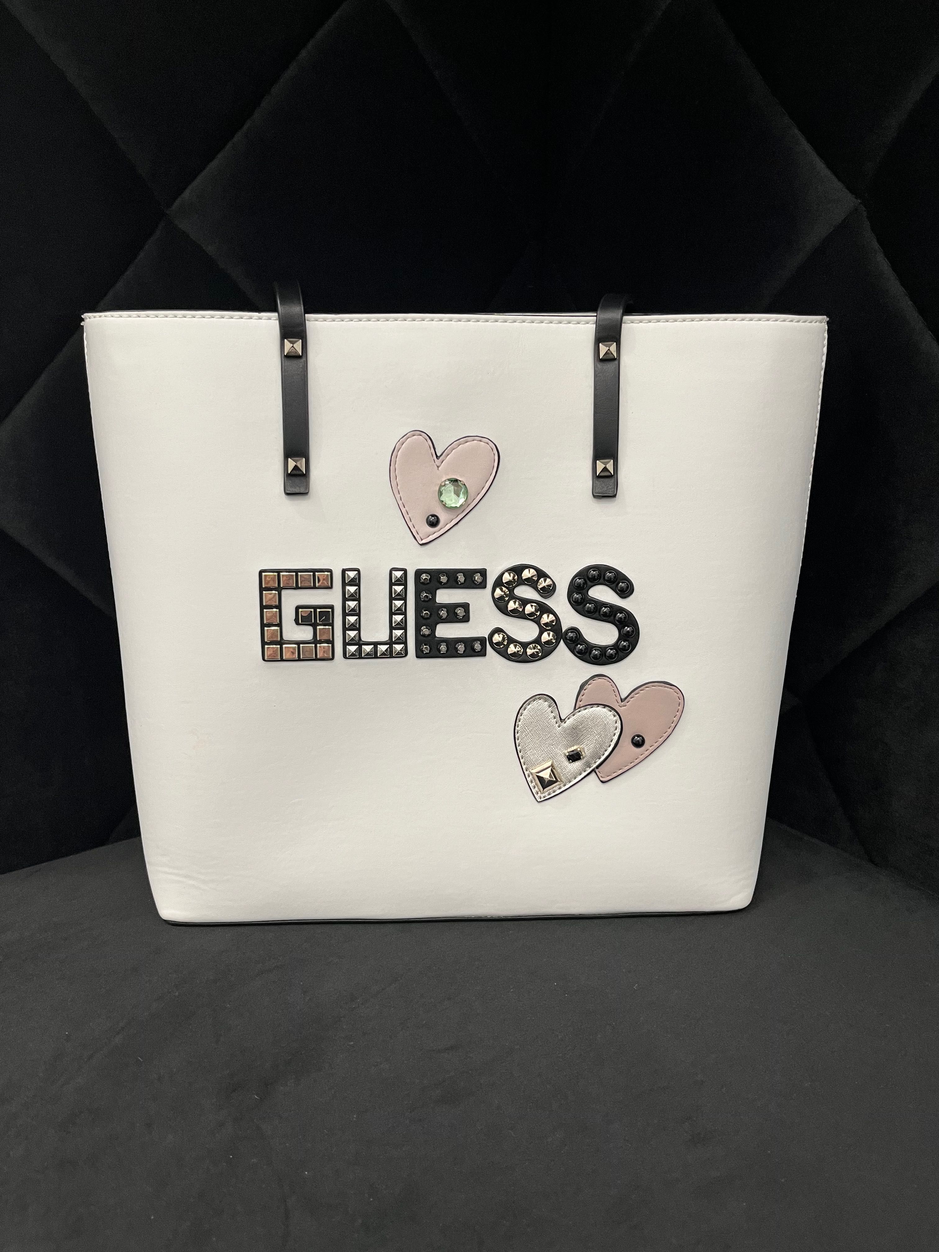 Бяла чанта Guess
