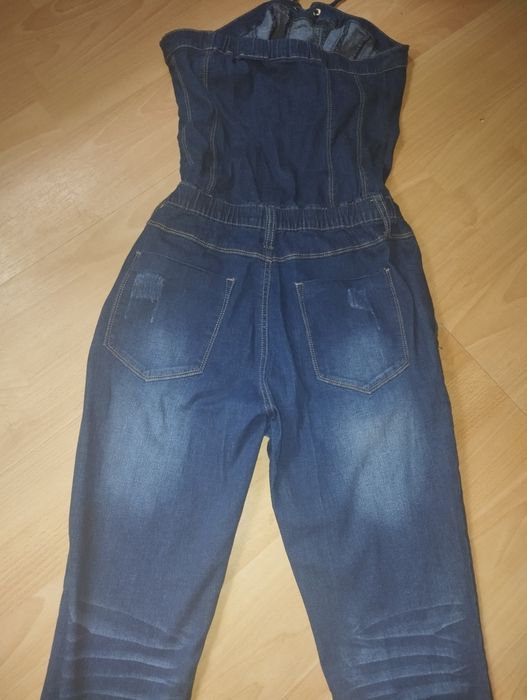 Salopetă blugi fără bretele