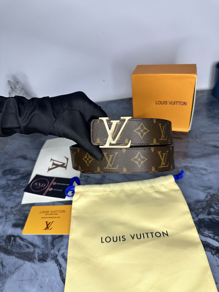 Curea Louis Vuitton piele canvas 100% cutie inclusă cadou