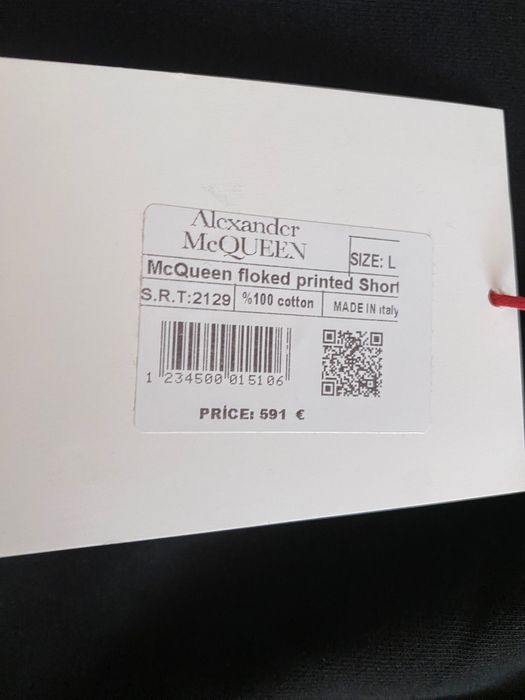 Pantaloni scurti alexander mcqueen