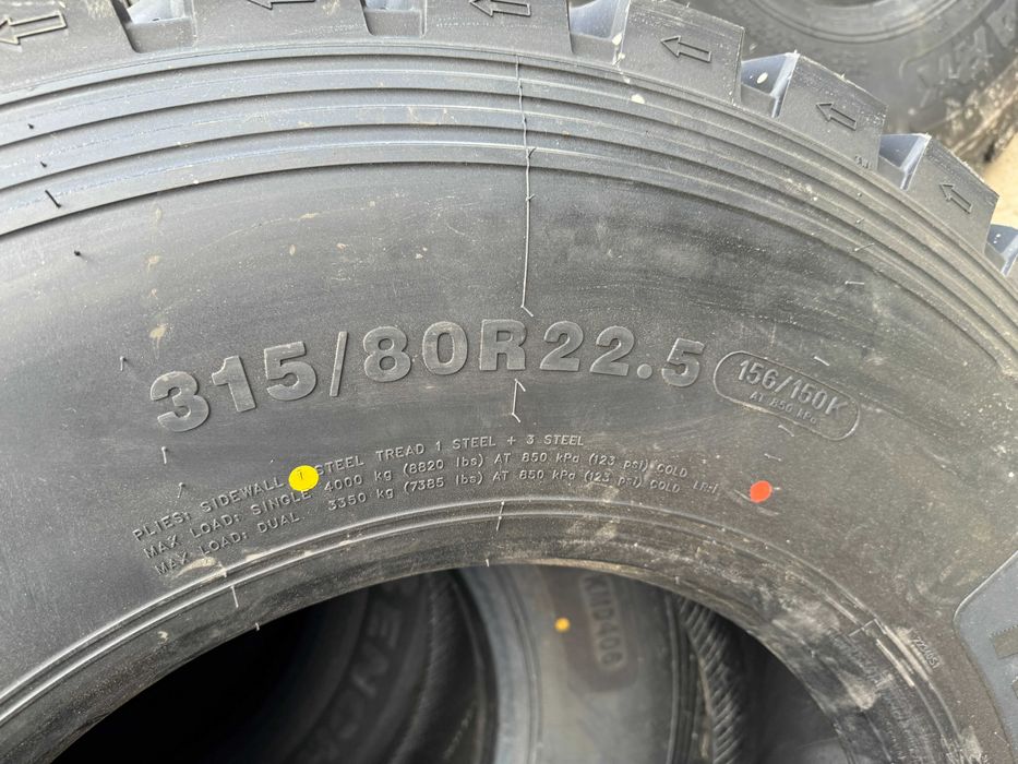315/80R22.5 BENCHMARK noi de tractiune on/off anvelope de camion DAF