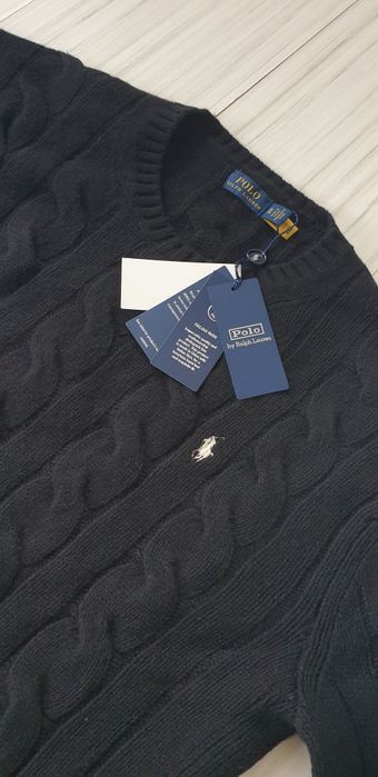 POLO Ralph Lauren Cable Wool/Cashmere  XL НОВО ОРИГИНАЛ Дамски Пуловер