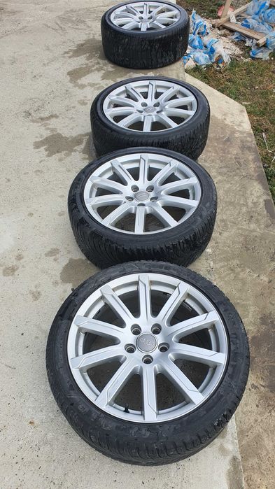 Vand jante aliaj audi a4b8 pe 18", cauciucurile trebuie schimbate