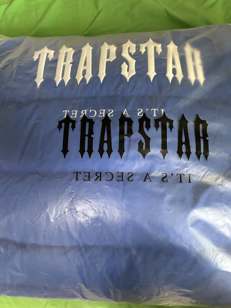 Trapstar Decoded Hooded Puffer Jacket 2.0 - Blue