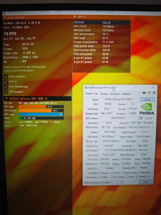 Видео карта GTX 1080 Ti Gaming X 11GB