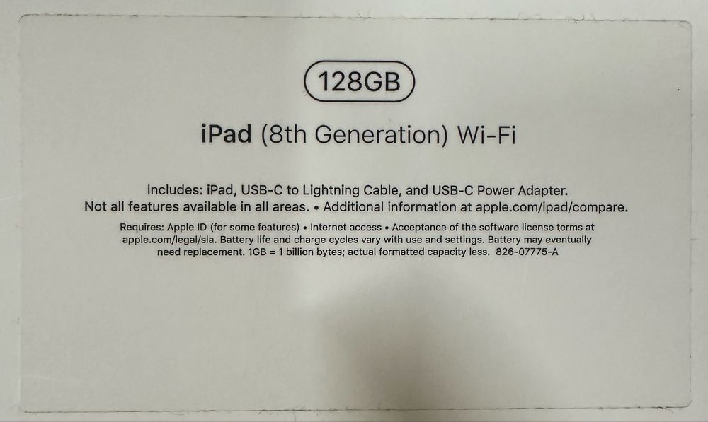 iPad (8-ого поколения) на запчасти