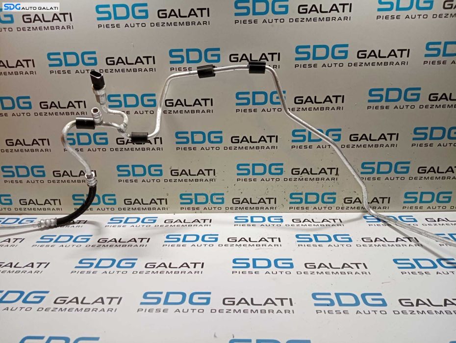 Teava Conducta Furtun Compresor AC Aer Conditionat Clima Cu Senzor Volkswagen Passat B7 2.0 TDI 2010 - 2015 Cod 5C0820741C [M6079]