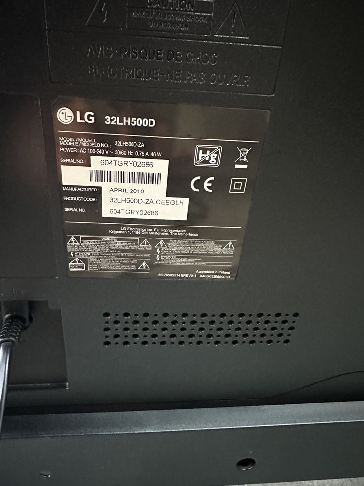 Телевизор LG 32LH500D