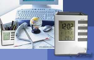Моливник - електронен Led часовник с термометър и будилник
