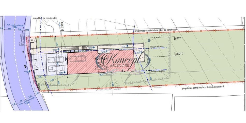 Teren cu proiect autorizat in Faget