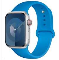 Brățară Apple Watch silicon Albastru Val. Măsură adult M-L 38 40 41 mm