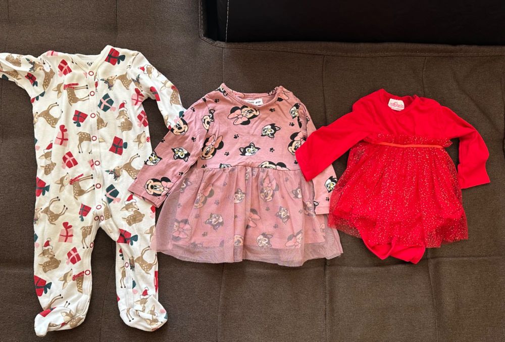 Дрехи да момиче 68 см лот есен зима