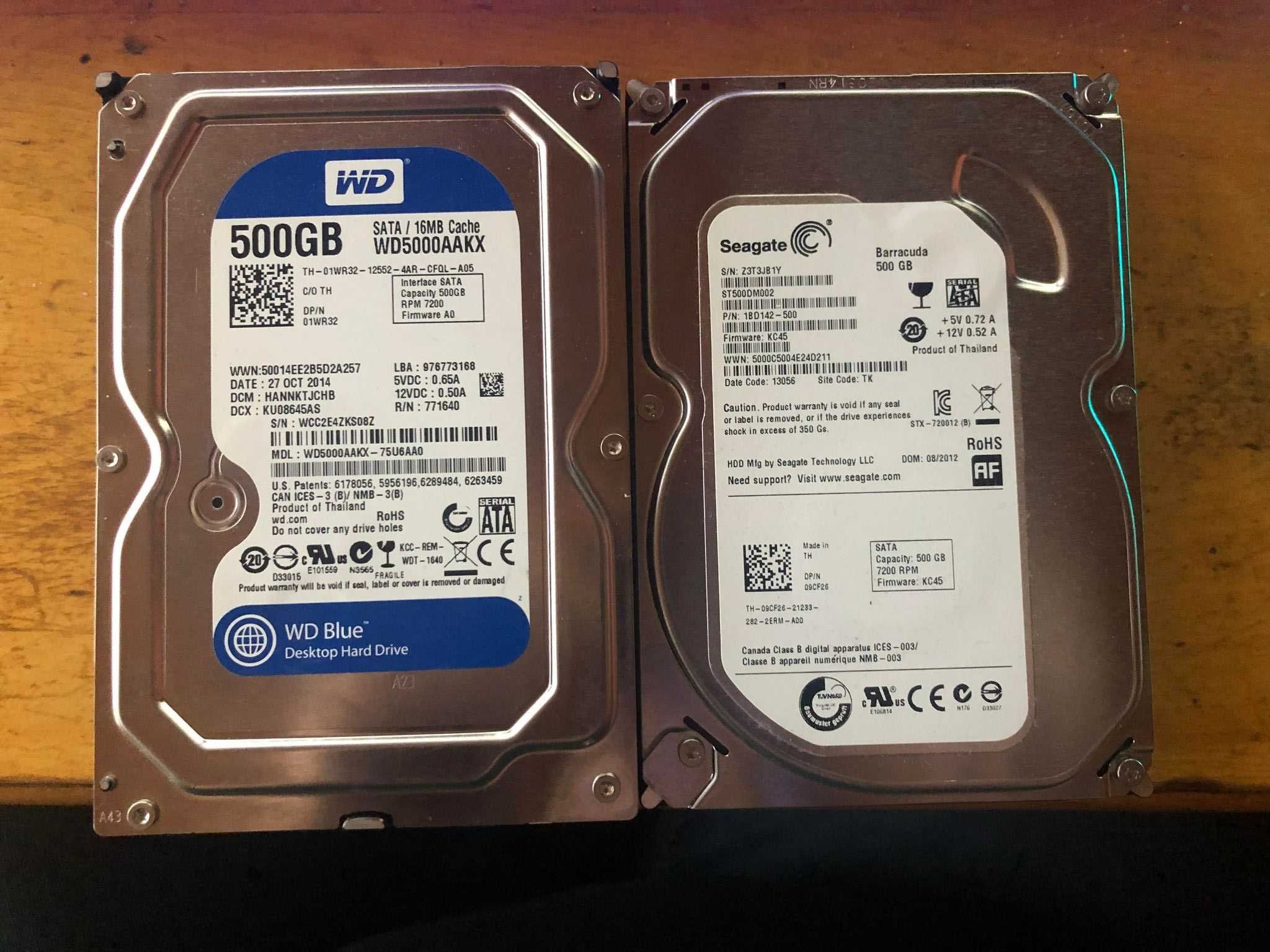 HDD 500Gb 1Tb sata 3 laptop/pc/DVR 2.5 3.5