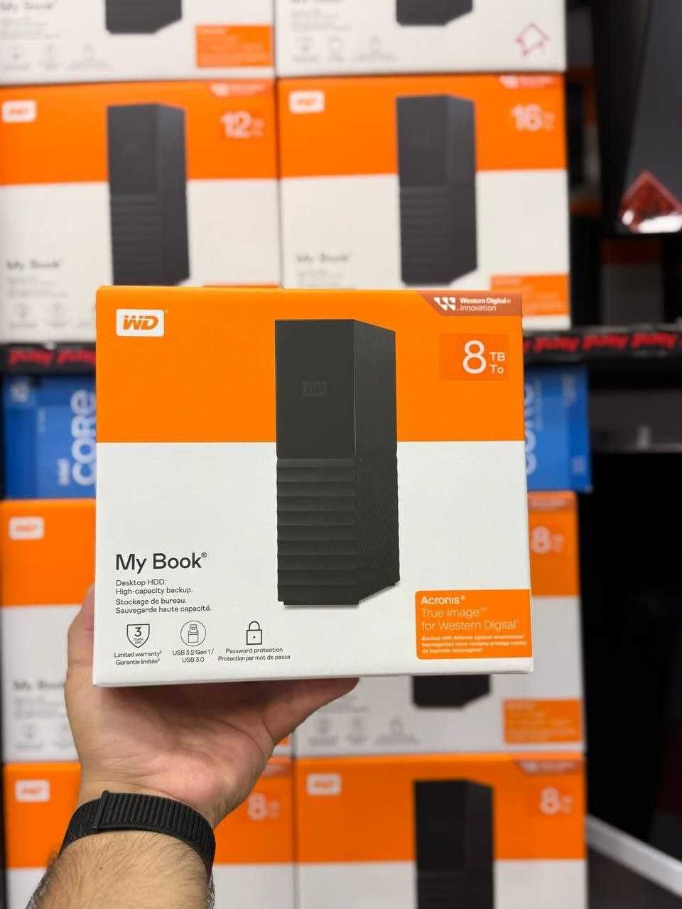 8, 12, 14, 16 Tb WD My Book — внешний настольный жесткий диск.