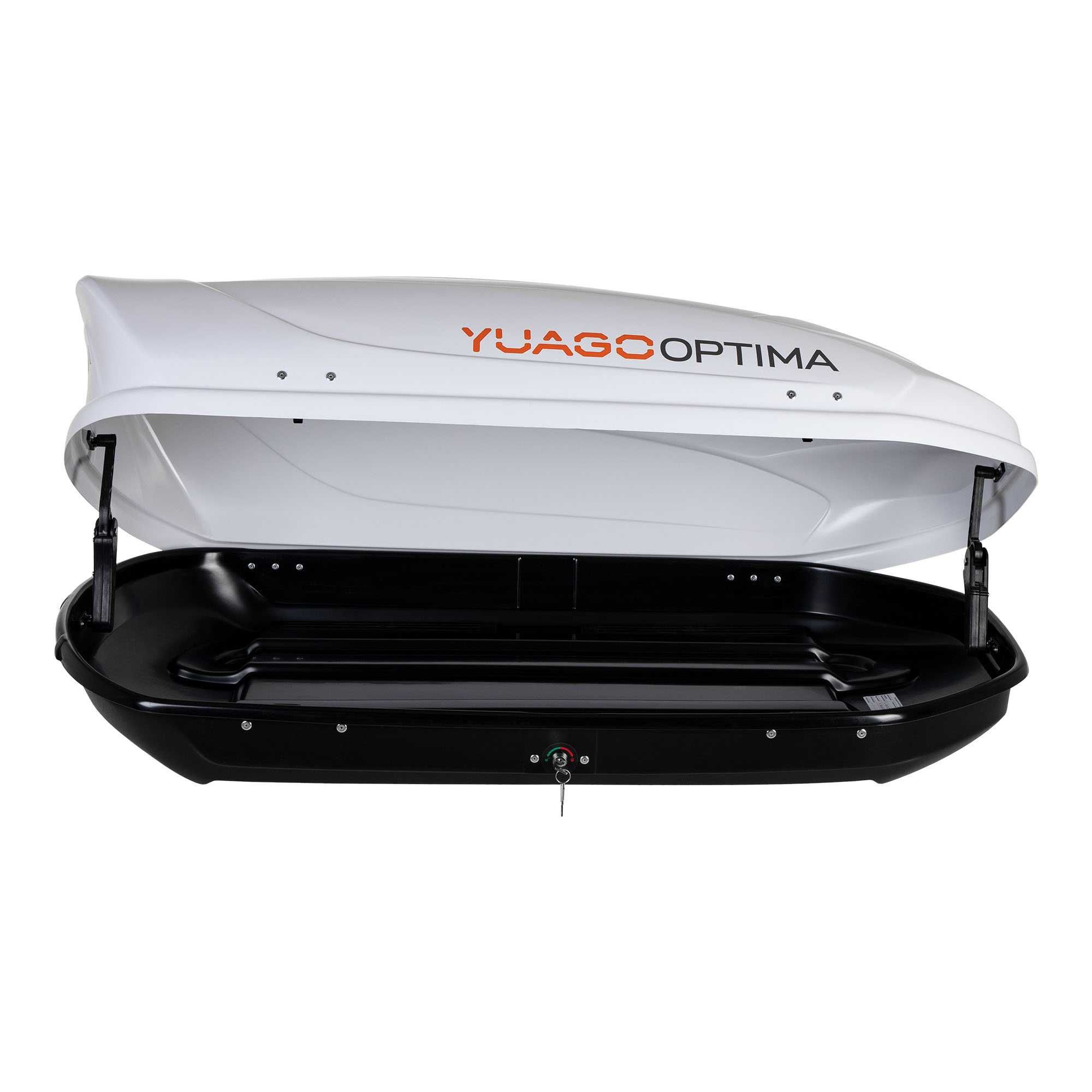 Автобокс YUAGO “Optima” белый (матовый) 390 л