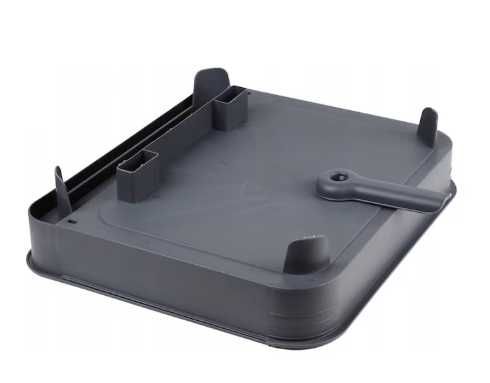 Scurgator de vase extensibil, plastic, gri deschis si gri inchis