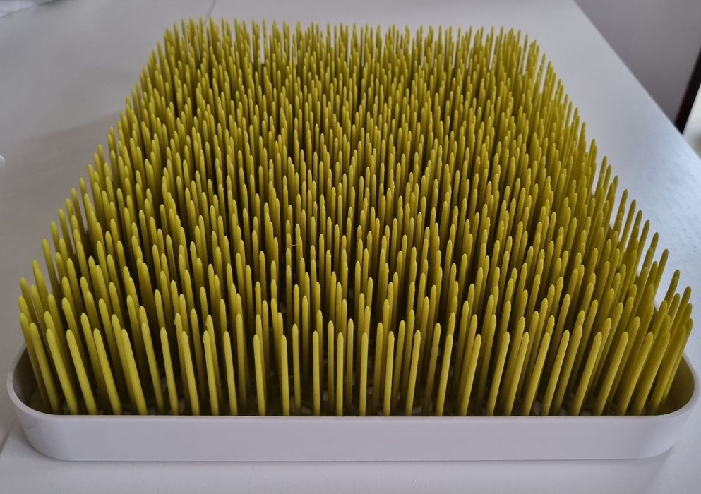 Tava uscare biberoane Lawn verde + suport tetine