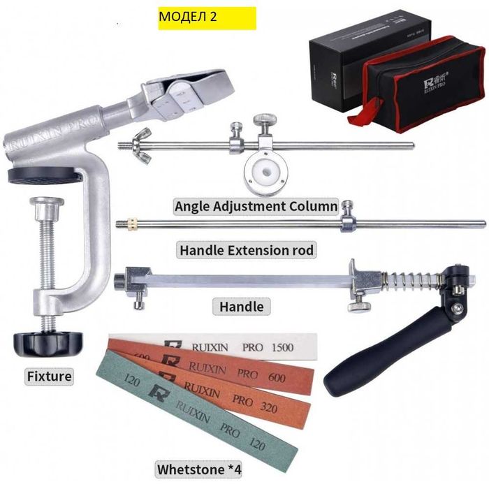 Точило за нож с фиксиран ъгъл заточване с плочки