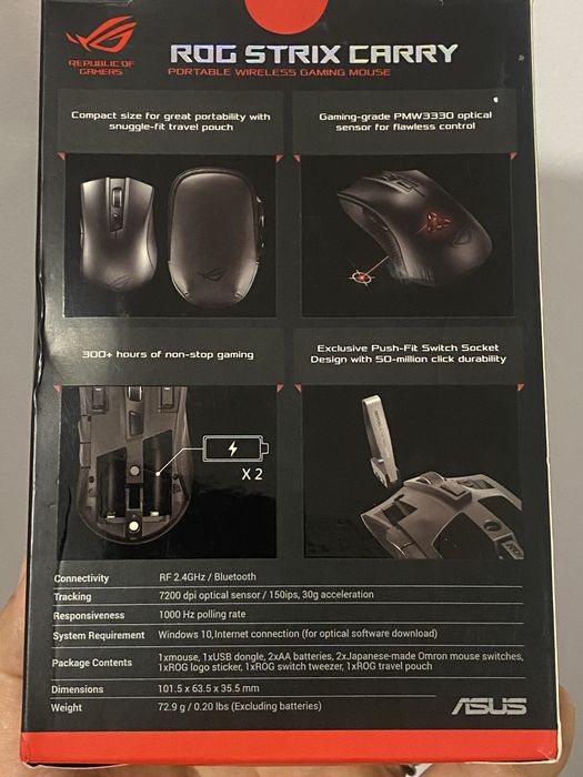Mouse gaming Asus Rog Strix Carry