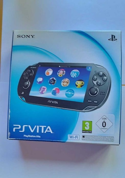 PS VITA Crystal Black -- Cutia Originala + Incarcator + Joc Uncharted