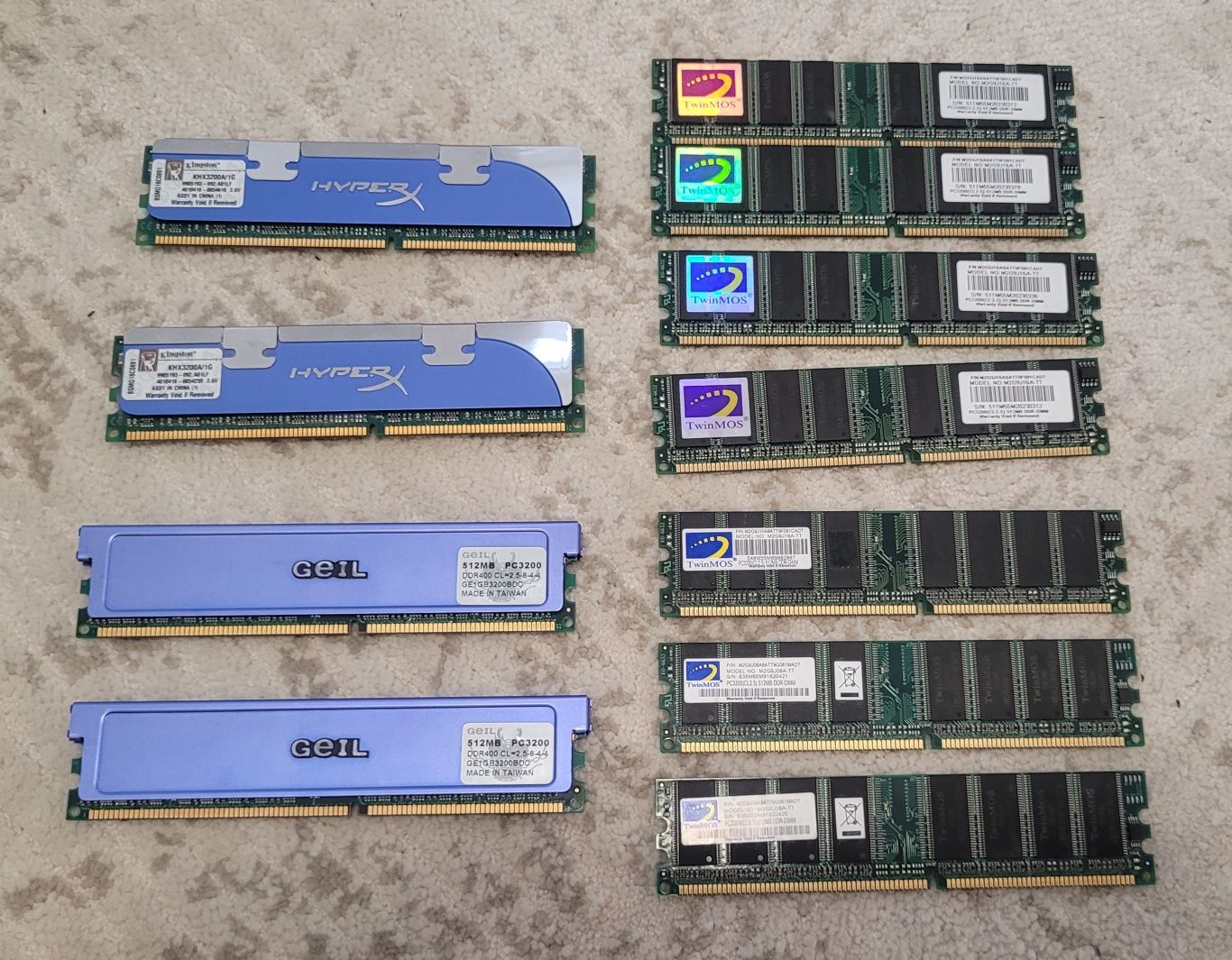 Memorie RAM PC DDR1/DDR2