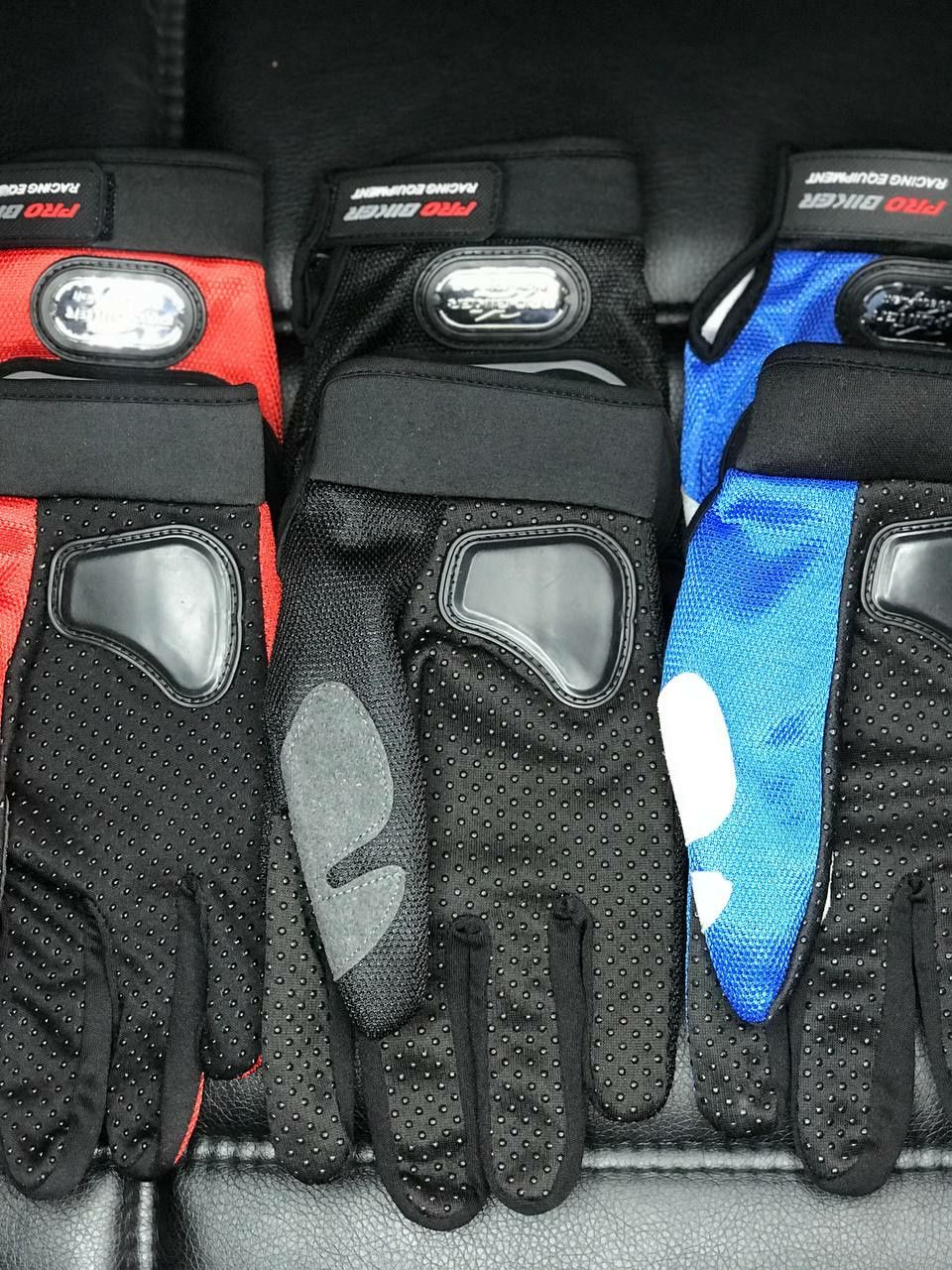 Текстильные Защитные Перчатки "Pro Biker". Разные расцветки и размеры!