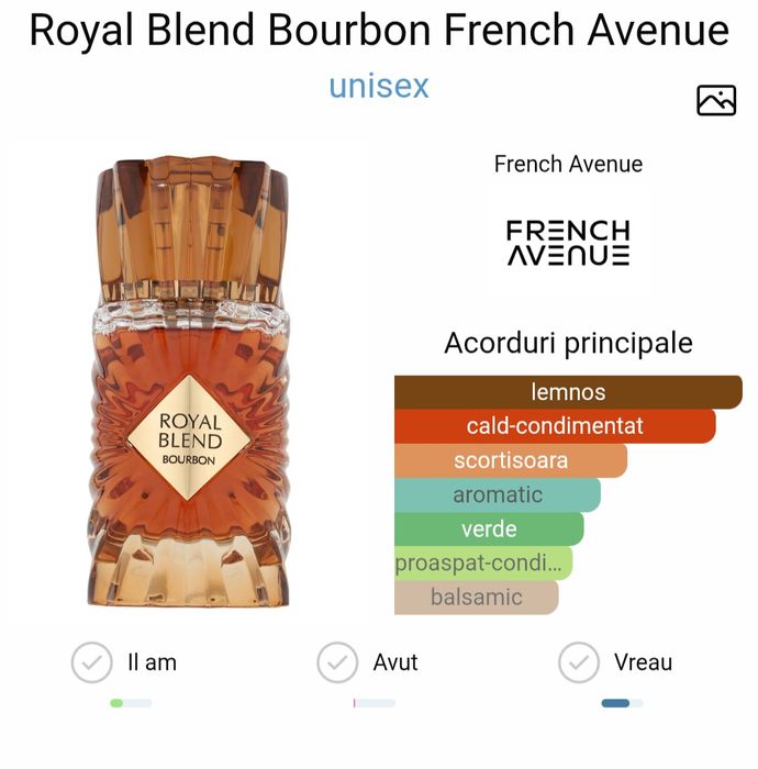 Parfum Royal blend - bourbon