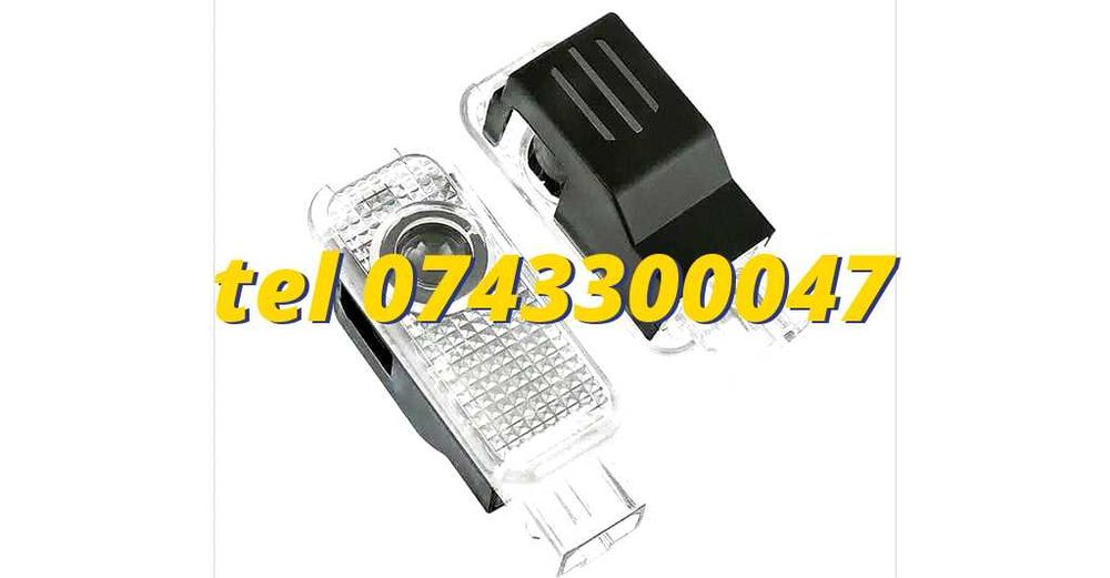 Set Logo Proiectoare Lampi 3d Led Lumini Usi Portiere Sline Audi A Q