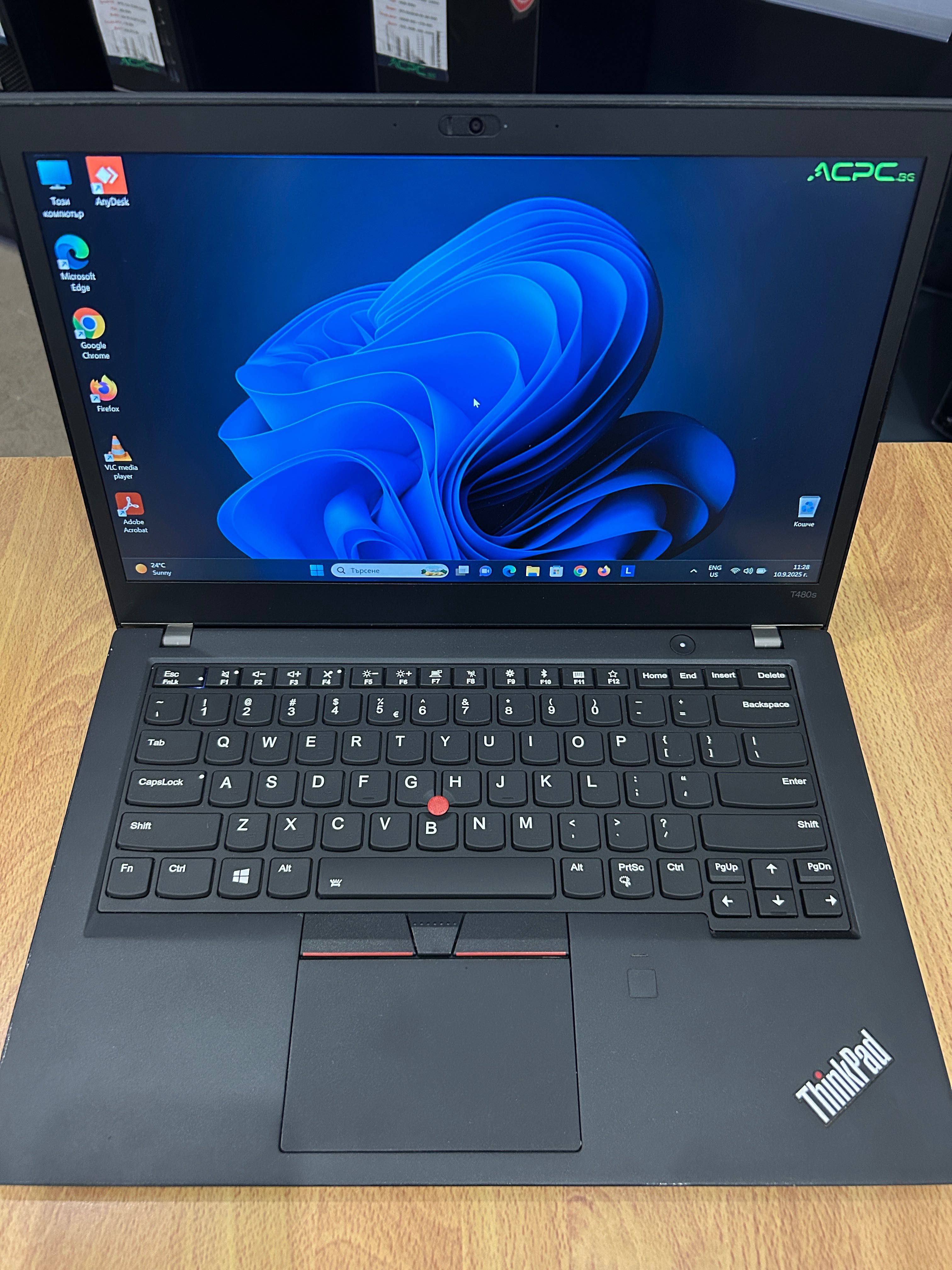 Лаптоп Lenovo T480s i7/24GB RAM/256GB с 3 месеца гаранция!