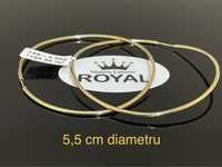Bijuteria Royal CB : Cercei dama aur 14k 4,95 gr. 5,5 cm diametru