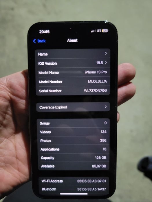 Iphone 13 pro kafolati bilan