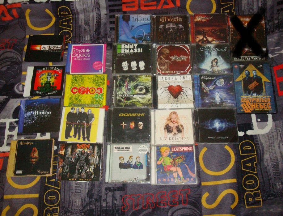 Продам диски (Lacuna Coil, I'll Nino, Nightwish, Benassi, Green Day)