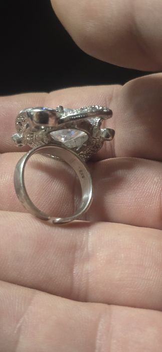 Inel argint reglabil