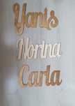 Nume decorative din lemn sau topper tort personalizat - ARAD