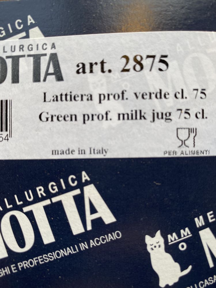 Latiera profesionala Motta Europa verde 75cl, noua, sigilata