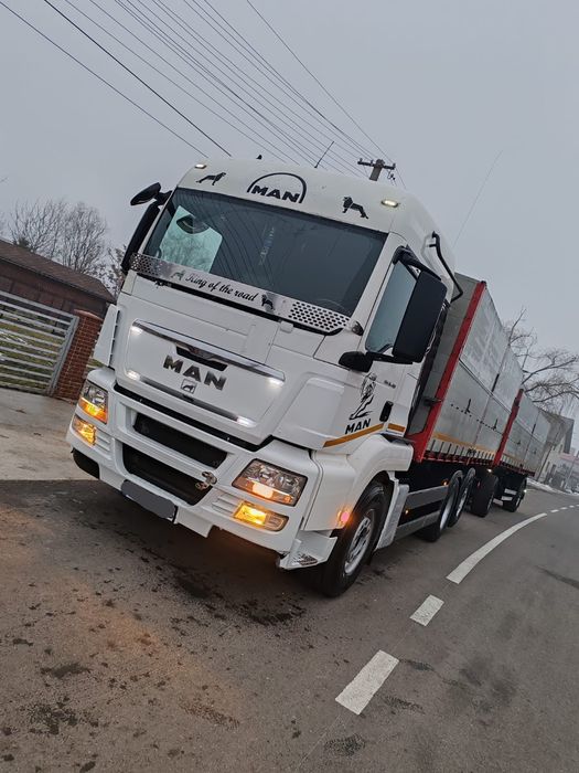Man Tgx 480+Remorca  Basculabil Cereale