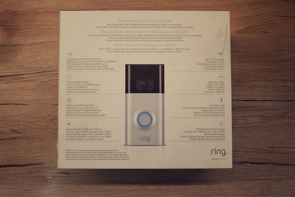 Ring Video Doorbell 2 Sigilat NOU video interfon sonerie Wifi casa