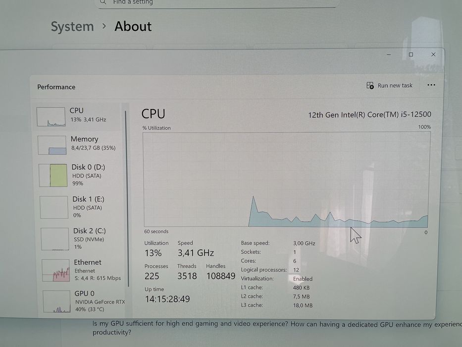 Процесор Intel Core i5-12500 (12th Gen)
