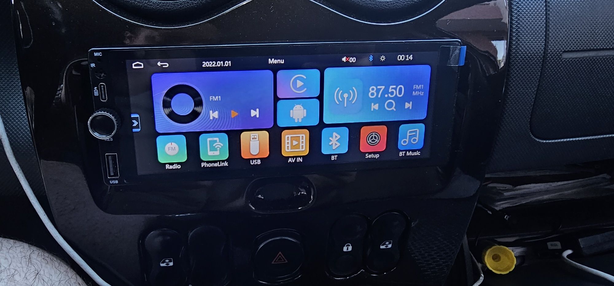 1 din Навигация с безжичен андроид ауто и apple carplay