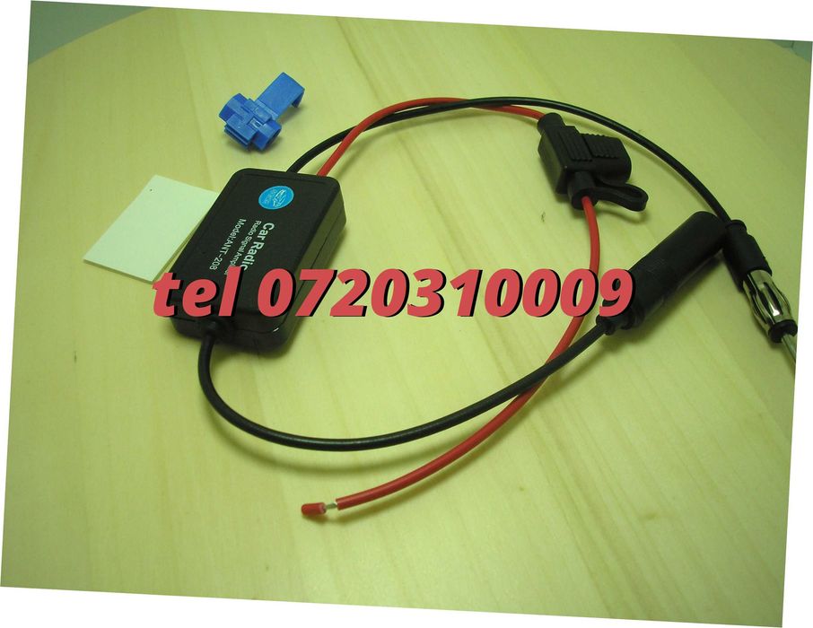 Amplificator Pentru Semnal Antena Radio Auto Fm 12v