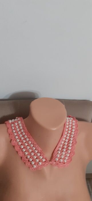 Guler tricotat si cu perle