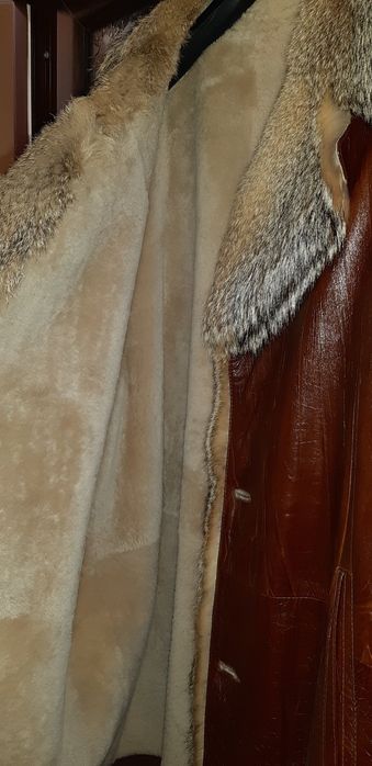 Мъжка парка / палто / яке / естествена кожа