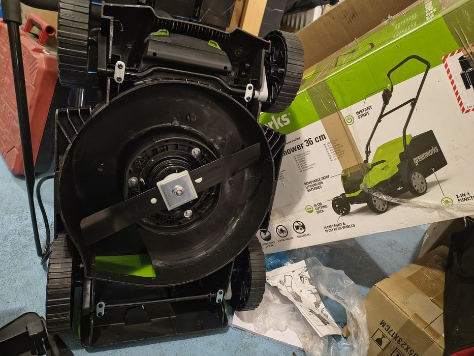 Greenworks GD24X2LM36K2x 48V безжична косачка за трева, ширина 36 см д
