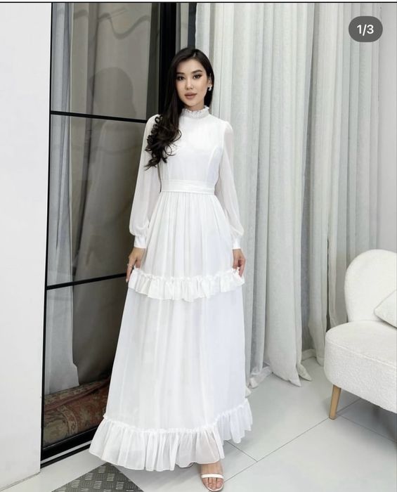 Продам белое платье