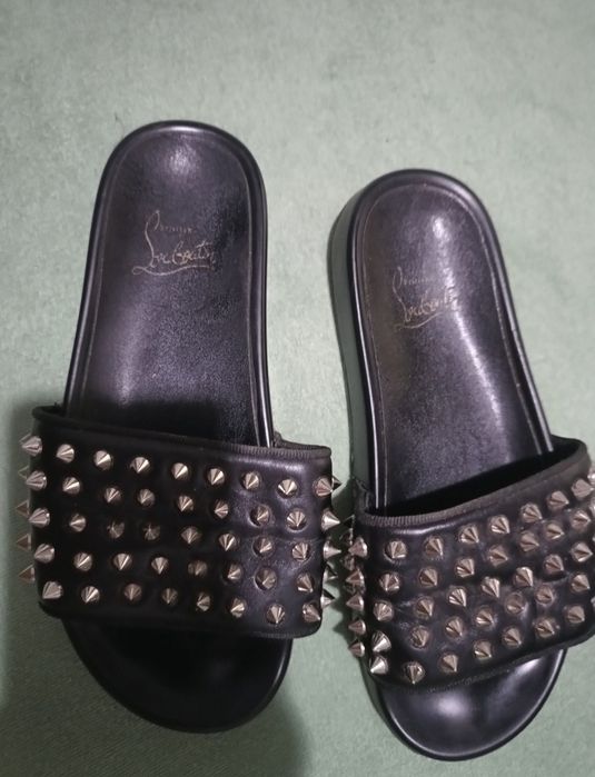 Papuci piele Christian loubotin 37