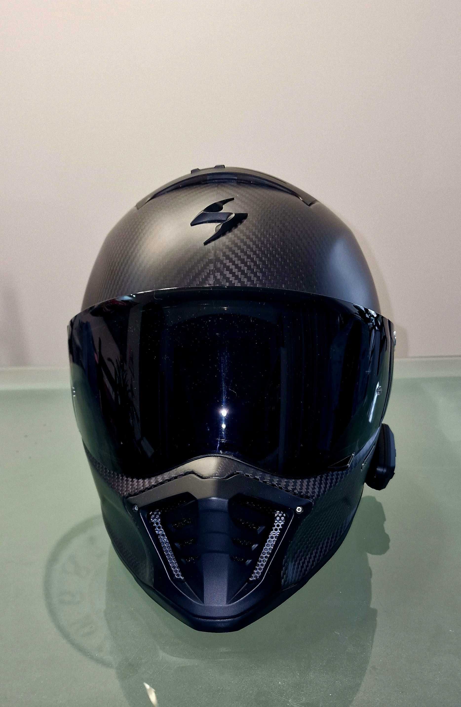 Casca Moto Scorpion EXO-HX1 Carbon Negru Mat.