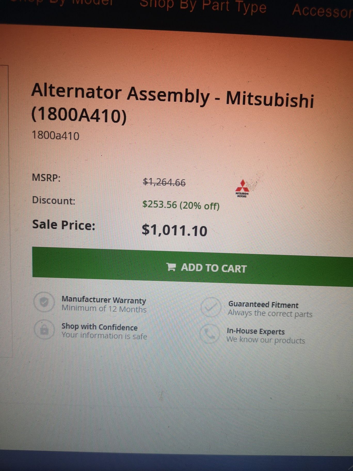 Чисто нов алтернатор за  Mitsubishi L200